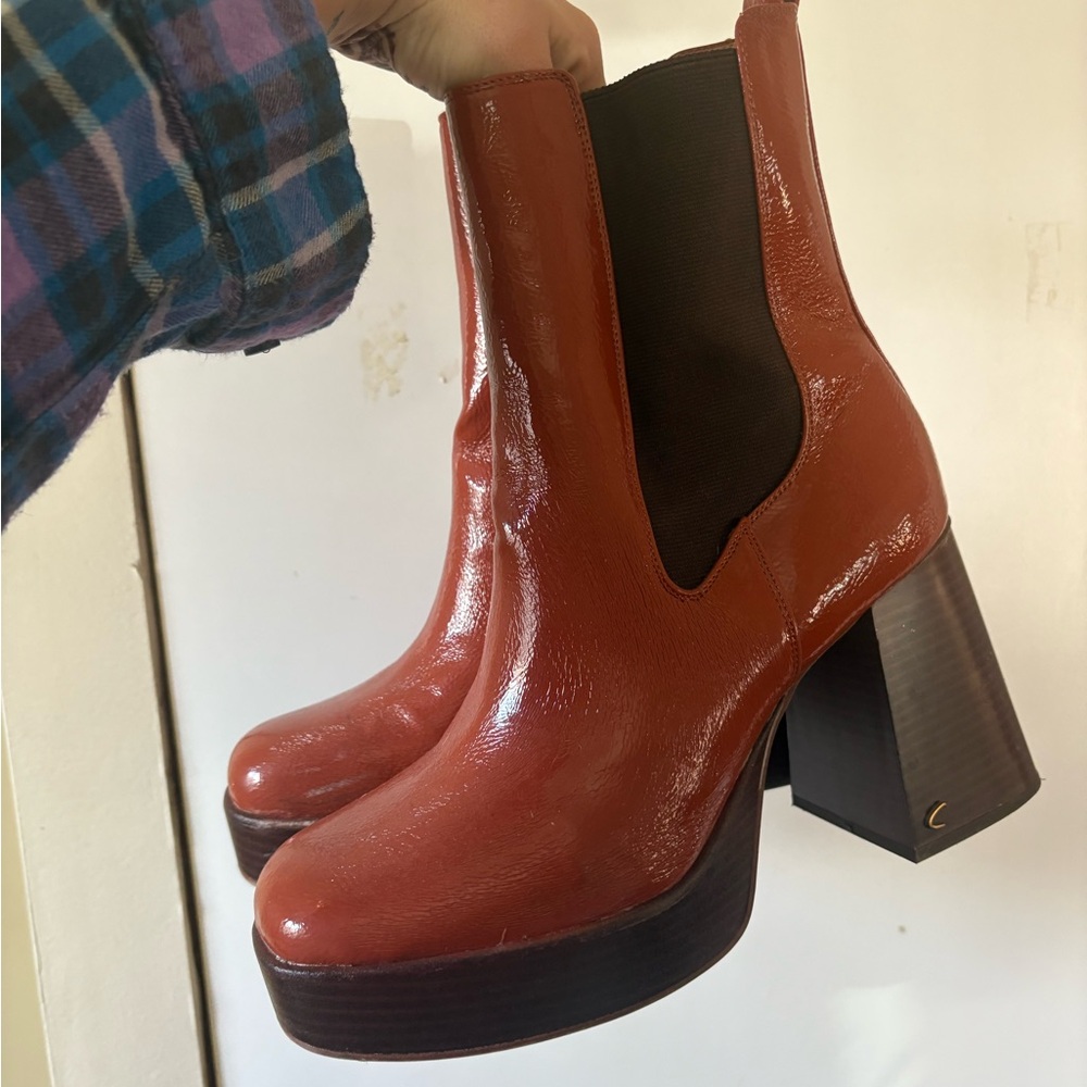 Circus by Sam Edelman Rust Heeled Boots